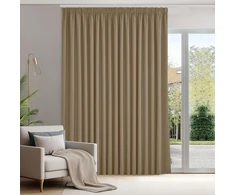 Deconovo šviesai nepralaidi užuolaida su termoizoliacija, 175 × 280 cm, khaki, OEKO-TEX