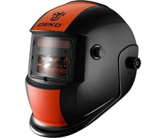 DEKO automatinis suvirinimo skydelis True-Color su saulės energija ARC MMA MIG TIG, DIN 4/9-13, optinė klasė 1/2/1/2