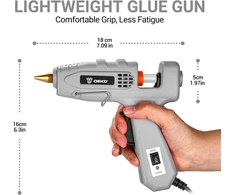 DEKO karštų klijų pistoletas 60/100 W su 25 klijų lazdelėmis DKGG100T6-AZ-GS-EU