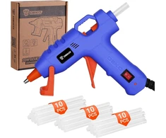 DEKO karštų klijų pistoletas 7 mm su 30 klijų lazdelių, 20 W, elektrinis, juodas