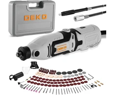 DEKOPRO daugiafunkcis mini rotacinis įrankis 170 W su 127 priedų rinkiniu, 8000-35000 aps./min, kintamas greitis, DKPSRT0001