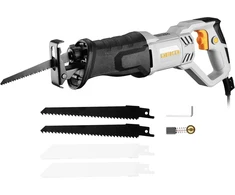 DEKOPRO elektrinė siaurapjūklė 710 W, reguliuojama 2800 SPM, 20 mm eiga, pjovimas medienai ir metalui, DKPRPSA071C1