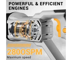 DEKOPRO elektrinė siaurapjūklė 710 W, reguliuojama 2800 SPM, 20 mm eiga, pjovimas medienai ir metalui, DKPRPSA071C1