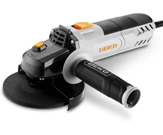 DEKOPRO kampinis šlifuoklis 125 mm, 900 W, 12000 aps./min, trumpa rankena, DKPGAGA090C3