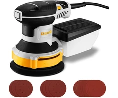 DEKOPRO osciliacinė šlifuoklė 300 W, 6 greičiai, 14000 aps./min., 125 mm, DKOS30A125Y