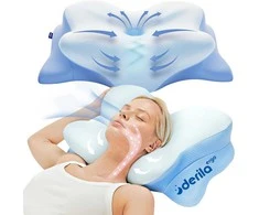 Derila ergonominė pagalvė iš atminties putų, drugelio formos, su vėsinimo technologija, 54 × 36 × 12 cm