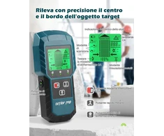 DETLEV PRO sienų detektorius 5 viename su LCD ekranu TH310_IT