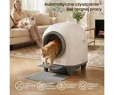 Devoko automatinė savaime išsivalanti kačių kraiko dėžė 90 l, iki 10 kg, MW-0769E-FR