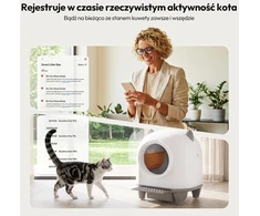 Devoko automatinė savaime išsivalanti kačių kraiko dėžė XXL 90 l MW-0769A-0808-MSP-2