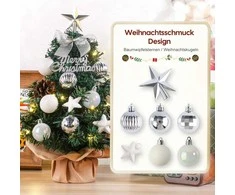 DEWUR Mini Kalėdų eglutė su LED apšvietimu, 40 cm