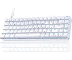 Dierya mechaninė žaidimų klaviatūra 68 klavišų USB-C su raudonaisiais jungikliais DK68se
