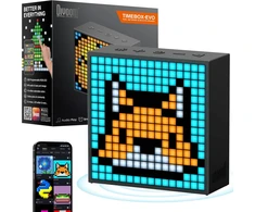Divoom Bluetooth nešiojamas garsiakalbis su LED ekranu, 6 W galia, juodas, 90100058091