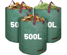 Dntorx daugkartinio naudojimo sodo atliekų maišai, 3 vnt., 500 l, 80 × 100 cm