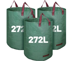Dntorx sodo atliekų maišai 272 l, 3 vnt., su rankenomis, 67 x 76 cm