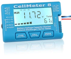 DollaTek akumuliatorių talpos ir įtampos testeris CellMeter 8 LiPo, LiFe, Li-Ion, NiMH, NiCd