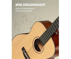Donner 3/4 Dydžio akustinė gitara pradedantiesiems