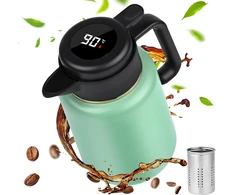 Dreamhigh termoąsotis 1,8 l su temperatūros indikatoriumi ir arbatos sieteliu