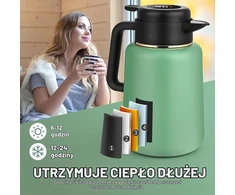Dreamhigh termoąsotis 1,8 l su temperatūros indikatoriumi ir arbatos sieteliu