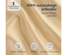 Dreamzie šilkinis pagalvės užvalkalas, 100% morinių šilkų, dvipusis, 19 momme, Oeko-Tex sertifikuotas