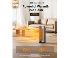 DREO elektrinis keraminis šildytuvas 2000 W su termostatu ir 70° osciliacija DR-HSH014