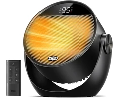 DREO nešiojamasis elektrinis šildytuvas 1500 W su termostatu ir nuotolinio valdymo pultu DR-HSH020 Juodas