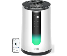 DREO oro valytuvas 338S su HEPA filtru, Wi-Fi valdymu ir PM2.5 jutikliu DR-HAP008S Baltas