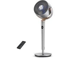 DREO pastatomas ventiliatorius, 120°+120° dvikryptė osciliacija, 24 m oro srautas, 8 greičiai, DR-HPF002 Sidabrinis
