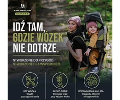 DROMADER turistinė vaikiška kuprinė-nešioklė su stogeliu ir apsauga nuo lietaus Baby Carrier
