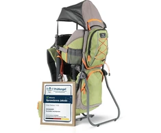 DROMADER turistinė vaikiška kuprinė-nešioklė su stogeliu ir apsauga nuo lietaus Baby Carrier
