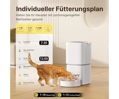 DUDUPET automatinis šėrimo dozatorius naminiams gyvūnams, Wi-Fi, 5 l talpa, programėlės valdymas, ZC-F09
