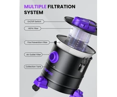 Dulkių siurblys VANPORE pelenų siurblys 20 l 1200 W su HEPA filtru ir pūtimo funkcija BJ1811