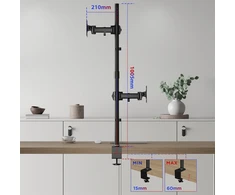 Duronic dviejų monitorių laikiklis 13–32 col., VESA 75/100, iki 8kg, DMT252VX1