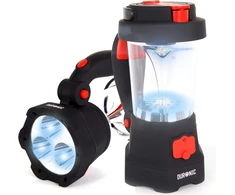 Duronic kempingo LED lempa su dynamo, USB įkrovimu ir SOS funkcija Hurricane