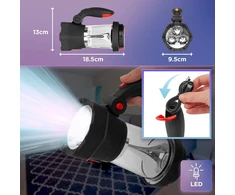 Duronic kempingo LED lempa su dynamo, USB įkrovimu ir SOS funkcija Hurricane