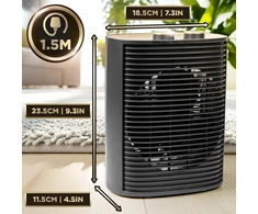 Duronic termoventiliatorius, 2000 W, HV32 BK