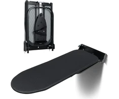 Duwee sieninė lyginimo lenta su lygintuvo laikikliu, sulankstoma, 31 x 91,5 cm, juoda, Wall1236 iron holder-Juodas