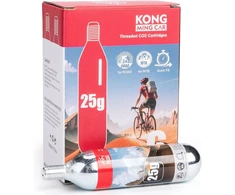 Dviejų dydžių CO2 kasetės su sriegiu, 16 g ir 25 g, dviračių padangų pripūtimo kasetės