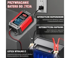 EAFC automobilių akumuliatorių įkroviklis ir testeris 12 V 6 A FTC-1206