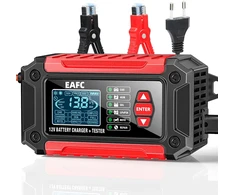 EAFC automobilių akumuliatorių įkroviklis ir testeris 12 V 6 A FTC-1206