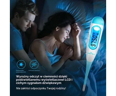 Easy@Home bazinės kūno temperatūros termometras su LCD ekranu ir atmintimi EBT-100B