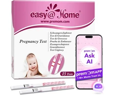 Easy@Home nėštumo testų juostelės, 15 vnt., hCG 10 mIU/ml, 15hCG