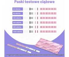 Easy@Home nėštumo testų juostelės ankstyvam nustatymui, 25 vnt., 10 mIU/ml, 43-5X4U-XVVA