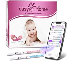 Easy@Home ovuliacijos ir nėštumo testų juostelės, 50 LH ir 20 hCG, EZ-WS5020