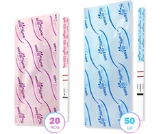Easy@Home ovuliacijos ir nėštumo testų juostelės, 50 LH ir 20 hCG, EZ-WS5020