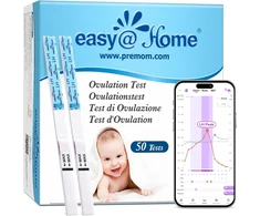 Easy@Home ovuliacijos testai 25 mIU/ml, 50 vnt., su Premom programėle, 50LH