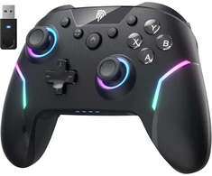 EasySMX belaidis žaidimų pultas su RGB, nuimamas Hall joystick, 1000 mAh akumuliatorius, X20