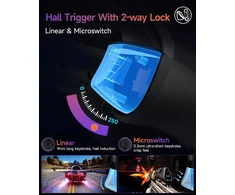EasySMX belaidis žaidimų pultas su RGB, nuimamas Hall joystick, 1000 mAh akumuliatorius, X20