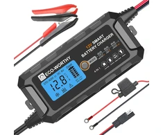 ECO-WORTHY akumuliatorių įkroviklis LiFePO4 ir švino-rūgšties 12 V 5 A SAE EPA1205L