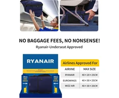 ECOHUB 20 l rankinio bagažo kuprinė 40 × 20 × 25 cm, perdirbto poliesterio, 14 colių nešiojamas kompiuteris, Ryanair