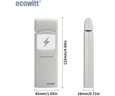 Ecowitt belaidis žaibų aptikimo jutiklis 868 MHz, 40 km veikimo nuotolis WH57